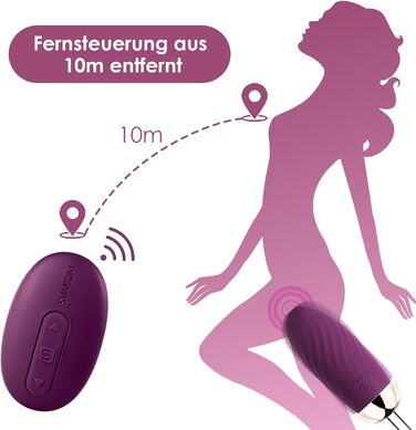 Вібратор Deluxe Vibro Ei з дистанційним керуванням: тихий, потужний, 26 режимів вібрації, стимулятор G-точки та клітора, анальний вібратор-дилда, іграшки для пар