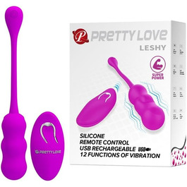 Pretty Love Leshy Вібруюче яйце з пультом дистанційного керування, Рожевий, 2,8x18,6 см