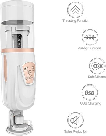 Електричний мастурбатор для чоловіків з 10 телескопічними функціями та 5 швидкостями - стимулятор пеніса, секс-іграшка