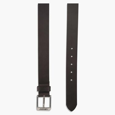 Чоловічий шкіряний ремінь Levi's Free Regular Black, 120 см