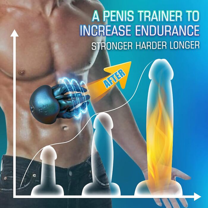 Вібратор для чоловіків з 9 режимів та щупальцями для стимуляції, секс-іграшка для чоловіків, тренажер для мошонки, для пар