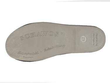 Чоловічі фетрові капці SCHAWOS 6030, дихаючі круглорічні домашні капці з протиковзаючою підошвою та анатомічною устілкою, сірі, розмір 40 EU