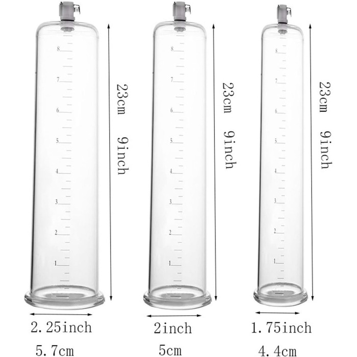 Вакуумна помпа для збільшення пеніса з силіконовим шлангом для чоловіків. Допомагає при еректильній дисфункції. Іграшка для дорослих для соло та парних ігор (23x5.7 см)