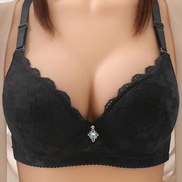 3 шт. Комплект класичних мереживних бюстгальтерів BHS для жінок з кісточками, спортивний пуш-ап, регульований бюст, комфортний, безшовний, з підкладкою, сексуальний, для тренувань, сну, нижня білизна, 80B