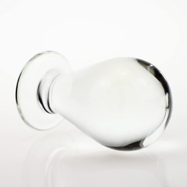 Сет анальних пробок ScreaAss з скла, 3 шт. (4/5/6 см), для жінок та чоловіків, анальні намиста, стимулятор G-точки, прозорий набір