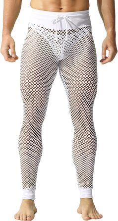 Чоловічі шорти YUFEIDA з сітчастого матеріалу, дихаючі, регульовані, спортивні лосини для чоловіків (Білий, M)