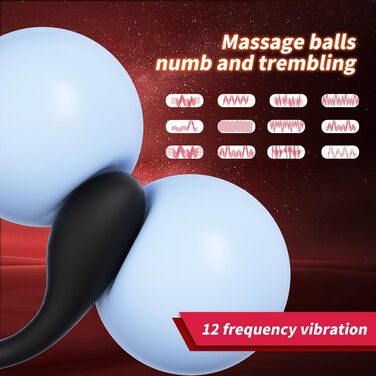 Вібратор анальний Jpscor для чоловіків, жінок та пар з 12 режимами та пультом дистанційного керування. Стимулятор G-точки, простати, масажер для анусу. Іграшки для дорослих