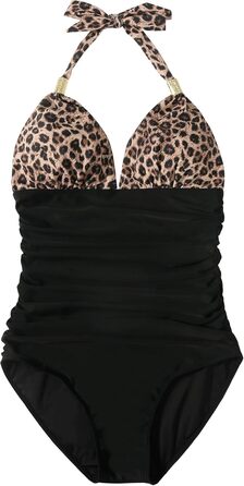 Світшот жіночий RXRXCOCO з запахом, Push Up, з V-подібним вирізом, з леопардовим принтом, чорний