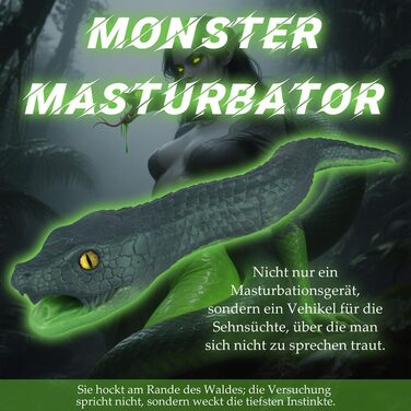 Масажер для чоловіків у вигляді змії, реалістичний секс-іграшка, Pocketpussy, для соло-інтимних задоволень