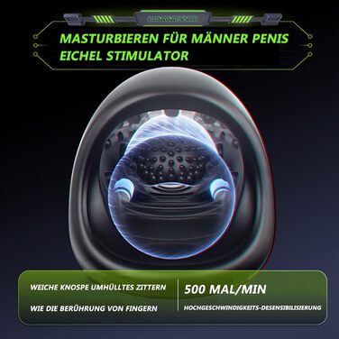 Електричний мастурбатор для чоловіків, бездротовий, з підігрівом та 12 ступенів електростимуляції та 10 вібраційних режимів