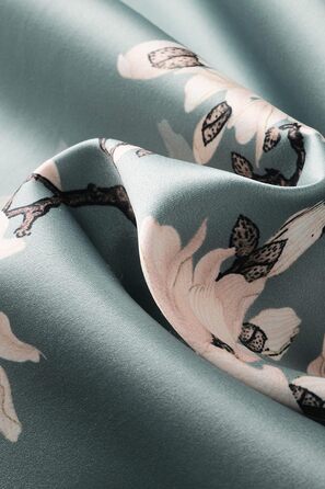 Халат жіночий довгий шовковий, квітковий принт, Babeyond - ідеальний для дому та вечірок