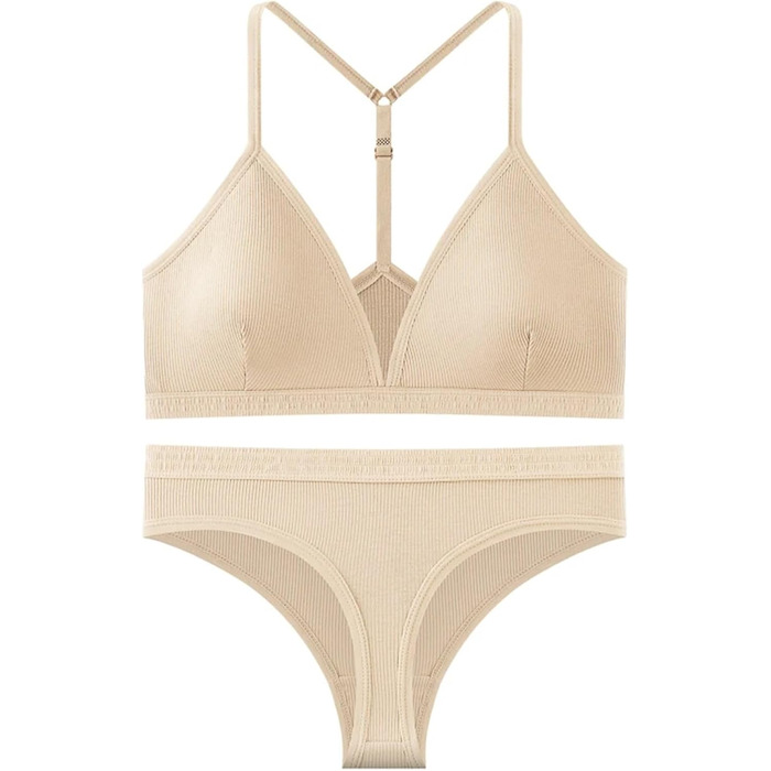 Бюстгальтер-бралетта та трусики для жінок: набір, висока талія, безшовні, підняття грудей, спортивні, підтягуючі, XL, повна еластичність