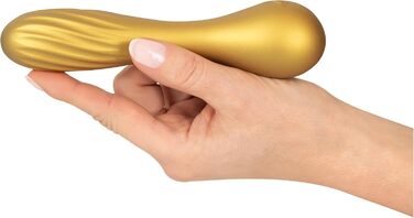 Вібратор Sweet Smile Flexible - 3,3 см (Металевий завиток, Золото)