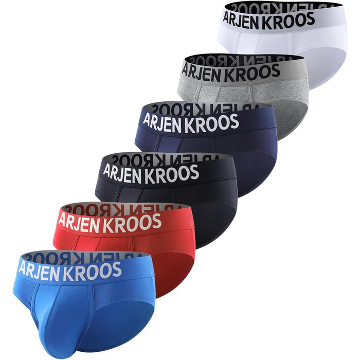 Труси чоловічі Sip Baumwoe (6 шт.) - бавовна, спортивні, базова модель, XL, багатокольорові