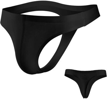 Танга чоловічі Alenjoy, 4 шт. у наборі, низька посадка, з льонової шовку, безшовні, прозорі