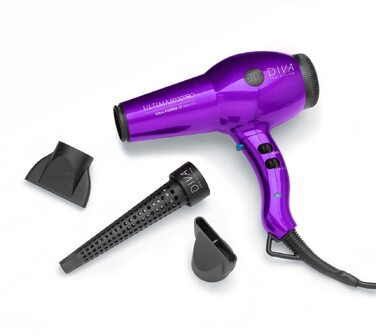 Професійний фен для волосся DIVA Pro Styling Ultima 5000 Pro, 2200 Вт, AC-мотор, фіолетовий