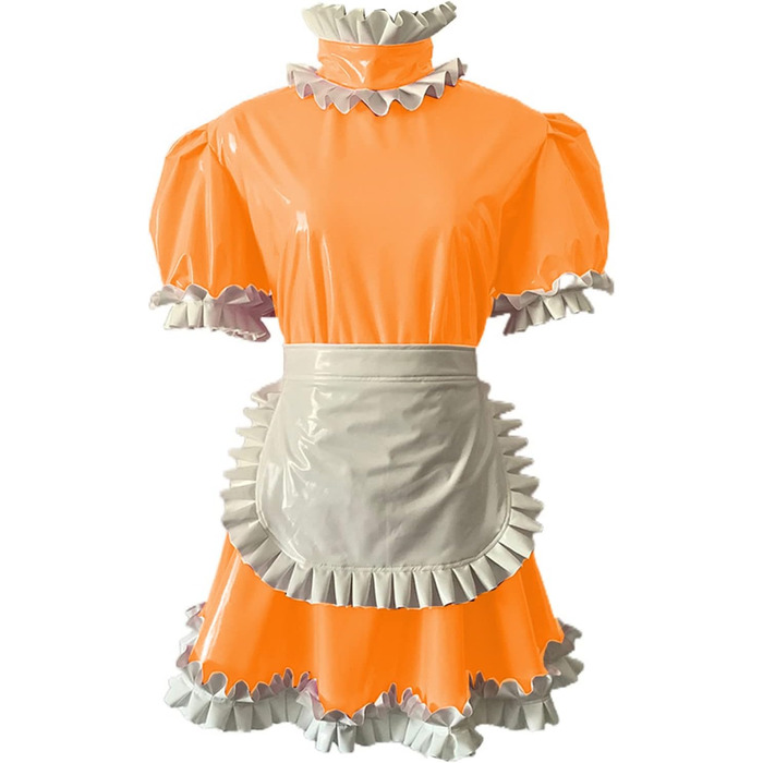 Міні-сукня в стилі готичної лоліти з ПВХ, з шортами та поясом, чорна, 3XL