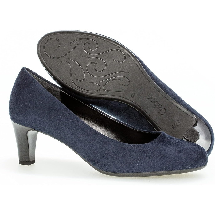 Жіночі туфлі-човники Gabor Fashion-41.400, сині (Blau River 46), розмір 35 EU
