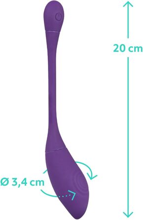 AMORELIE Joy – Вібро-яйце Cha-Cha для жінок з керуванням через додаток | Водонепроникне, силікон, фіолетовий