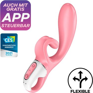 Satisfyer Hug Me Connect: Вібратор для клітора та G-точки з керуванням через додаток (синій)