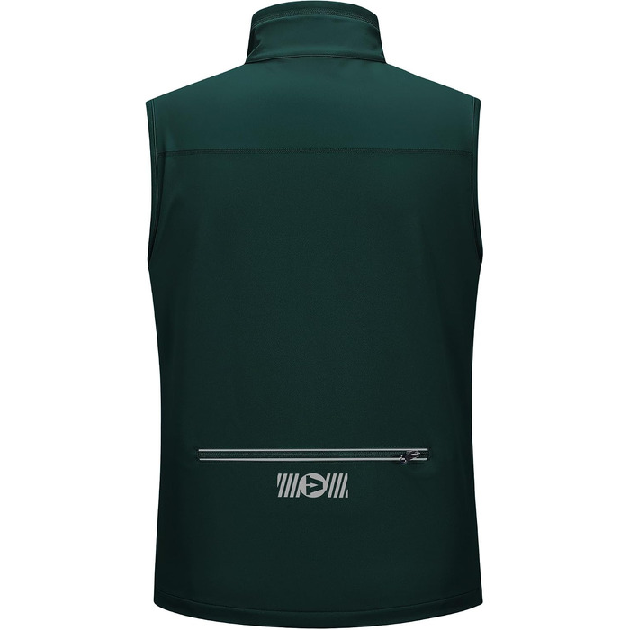 Чоловічий жилет Softshell Outdoor Ventures для велосипеда та активного відпочинку, водонепроникний (XL, темно-зелений)