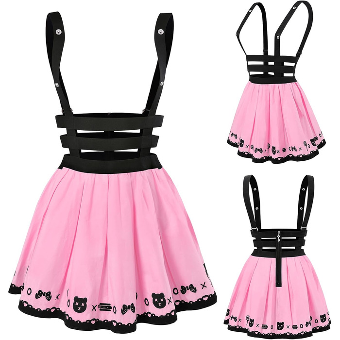 Комбінезон LittleForBig Overall для дорослих (4XL, Рожевий) - Bondage Bunny & Bear