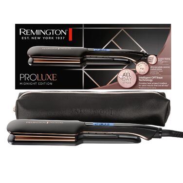 Випрямляч для волосся Remington PROluxe Midnight S9100B з керамічними пластинами 110 мм та OPTIheat, 150-230°C