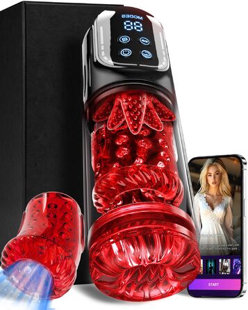 Мастурбатор чоловічий KI VIJISA з 7 режимами: вібрація, ротація, телескопічний, з силікону, для задоволення