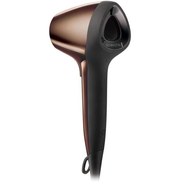 Фен для волосся Remington Ionen Air3D D7777 бронзовий: іонізація, 3D-потік повітря, 3 температурні та 2 швидкісні режими, дифузор та 2 насадки-концентратори