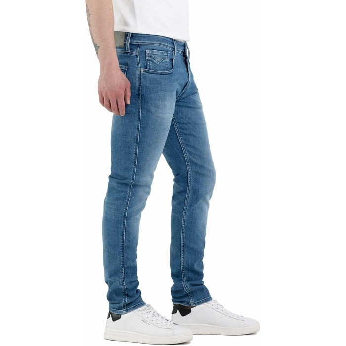 Чоловічі джинси Replay Anbass Slim-Fit з Comfort Stretch, колір Medium Blue, розмір 34W/32L