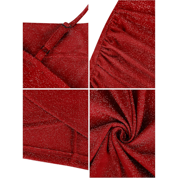 Missufe Елегантна сукня-кокетка для жінок, міні-сукня на тонких бретелях, червона, облягаюча, без рукавів, олівець, XS