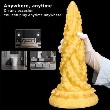 Анальний розширювач Hrekssi 38 см, золотий, для жінок - секс-іграшки, анальні іграшки