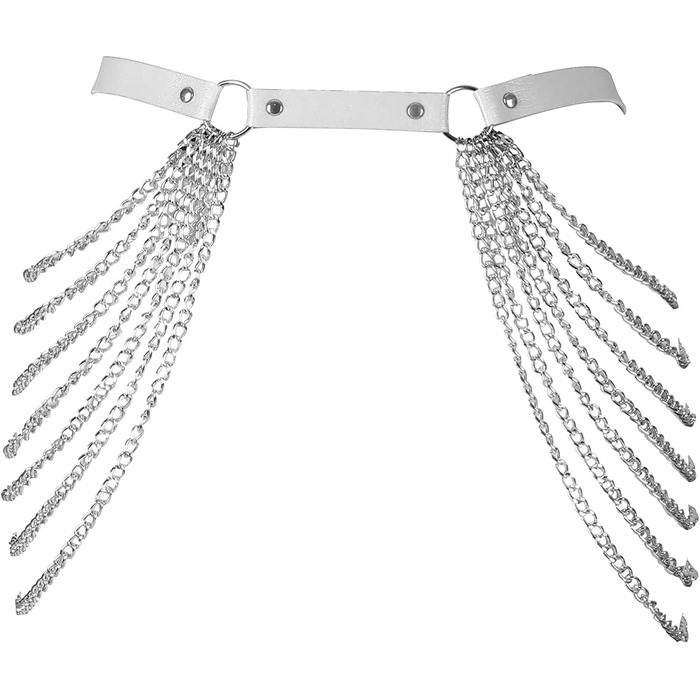 Жіночий корсет-нагрудник з шкіри BANSSGOTH, набір спідньої білизни, на талію, еластичний, для фестивалів, рейвів, великі розміри (32 великі розміри, білий)