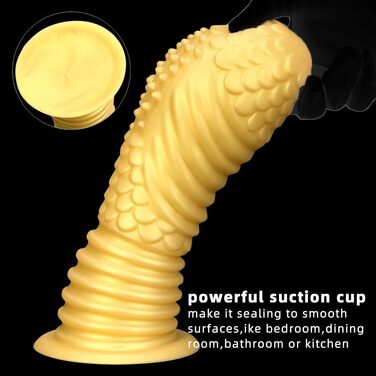 Анальний дилататор Jixaxe Golden Silicone XXL з присоскою – для чоловіків та жінок