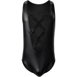 Чоловічий боді для боротьби SRZYMJ: спортивний, зручний, для тренувань та змагань, колір чорний, розмір L