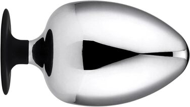 Анальний плаг GeRRiT з нержавіючої сталі, еліптичної форми, для масажу простати та стимуляції, унісекс (S)