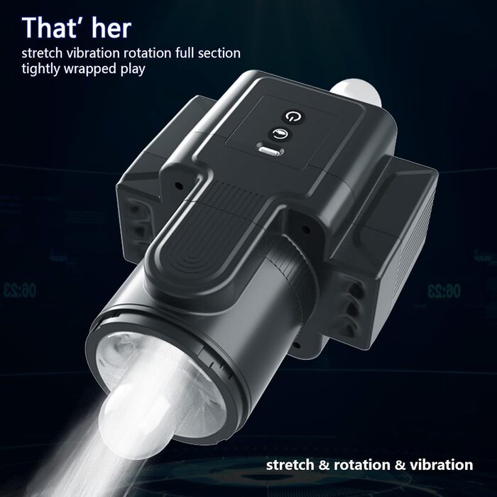 Електричний мастурбатор для чоловіків Jomyu з телескопічною функцією, ротацією та вібрацією - секс-іграшка для соло, масаж пеніса