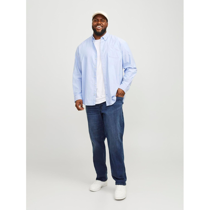 Чоловічі джинси Jack & Jones JJIGLENN Original CB 815 NOOS, синій денім, 34W / 32L