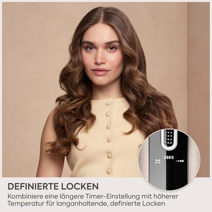 Автоматичний стайлер для завивки волосся BaByliss Curl Secret Lite C1031E, 25 мм, 5 температурних режимів до 210°C, чорний та рожеве золото