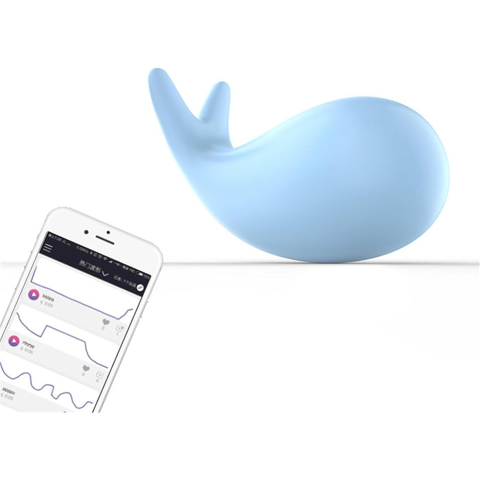 Вібратор з дистанційним керуванням та додатком, 10 режимів, для жінок, портативний, G-Spot, для пар (блакитний)