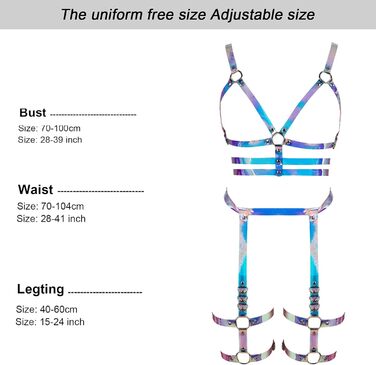 Бандероль з шкіри в готичному стилі BANSSGOTH для жінок. Комплект корсет, стринги, готичний аксесуар. Ідеально для вечірок, Halloween, Rave.