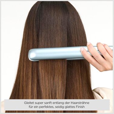 Випрямляч для волосся BaByliss Hydro Fusion ST573E з технологією Dual-Ion, ефект проти пухнастості, 5 режимів температури, синій