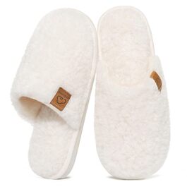 Жіночі м'які капці-сліпери Evshine з ефектом пам'яті (Memory Foam), закриті домашні тапочки, бежеві, розмір 39/39.5 EU