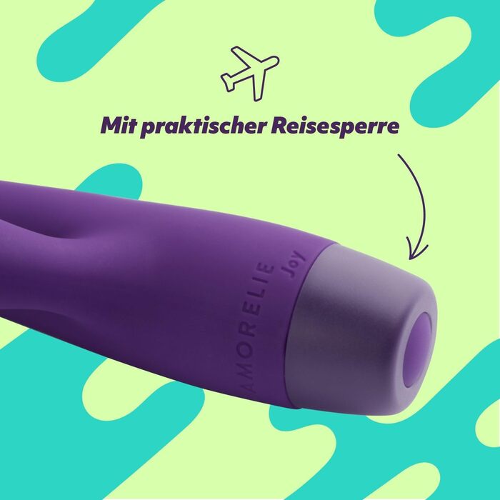 Вібратор AMORELIE Joy – Кролик для жінок | Водостійкий, перезаряджуваний, силікон, ABS, фіолетовий