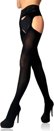 Чорні панчохи-шкарпетини до стегон Mila Marutti для жінок - Шкарпетки-панчохи, тісні, до стегон, непрозорі (L)