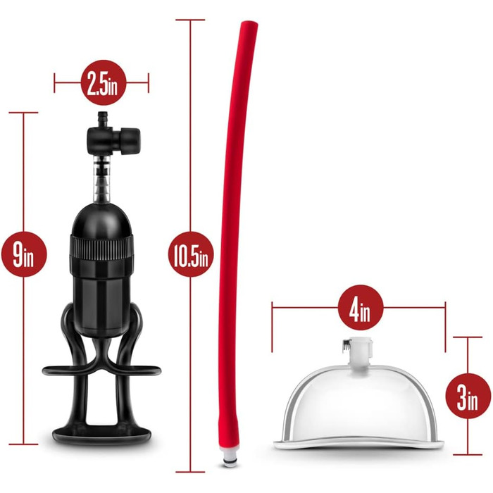 Набір для збільшення грудей та стимуляції клітора: масажер-помпа 2-в-1 для жінок