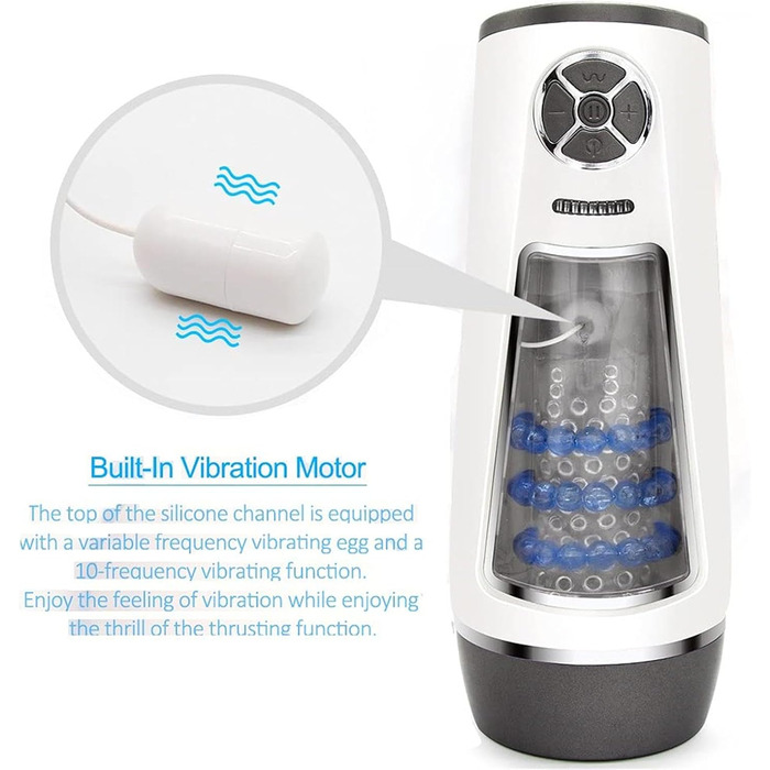 Масажер для чоловіків з 10 режимами вібрації. Автоматичний масажер для чоловіків. Інтимні іграшки для чоловіків