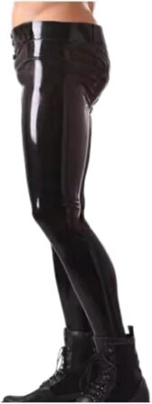 Штани з латексу Gaylop для чоловіків, чорні, скінні, XL