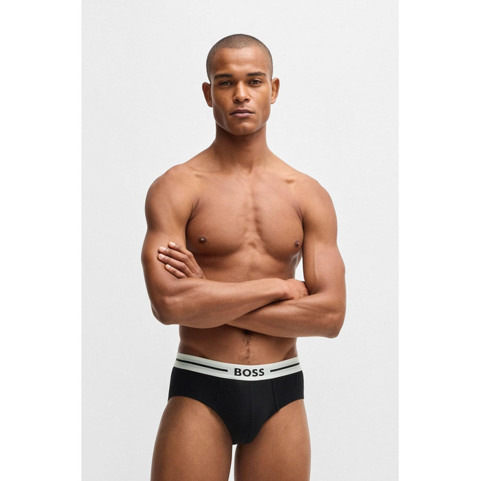 Слідки чоловічі BOSS HipBr 3P Bold Design з логотипом, бавовна, розмір L (980)