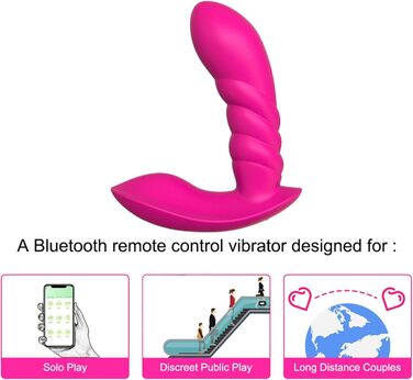 Вібратор з дистанційним керуванням, 9 режимів вібрації, анальний дildo, іграшка для дорослих для пар, рожевий